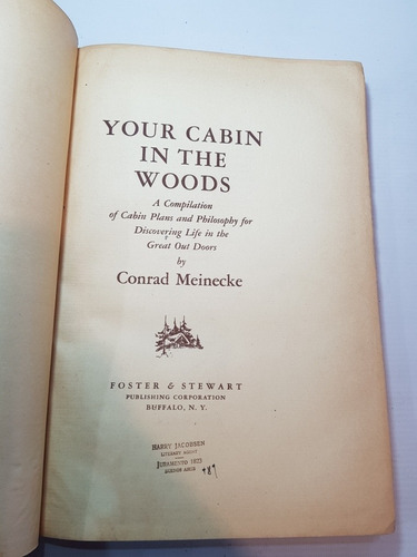 Antiguo Libro You Cabin In The Woods Inglés 1945 Ro 2013