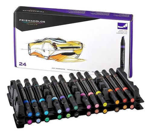 Kit De Marcadores Lettering Prismacolor Doble Punta X 24