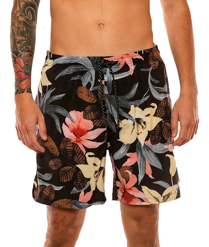 Malla Quiksilver Natación Hombre Flower Az-rosa-ama Cli