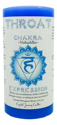 Viaje Chakra Garganta Vidrio Vela