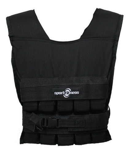 Imagen 1 de 4 de Chaleco Pesas 20 Kg Profesional Sportfitness Lona Con Barras
