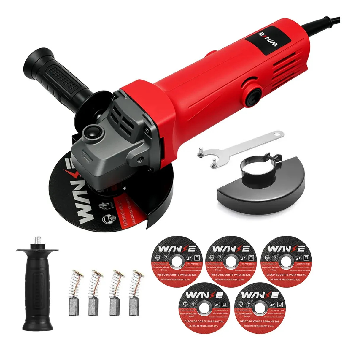 Mini Esmeriladora Angular WANSE de 115 mm para Multimateriales con 20000 rpm
