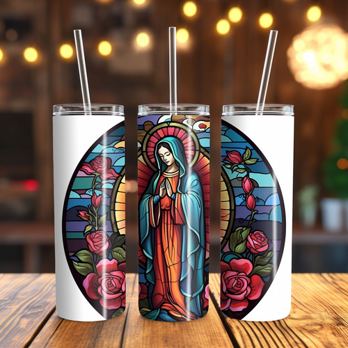36 Diseños Digitales Virgen Guadalupana Tumblers Png Sublima