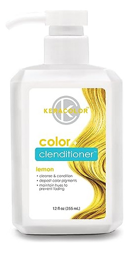 Tinte Para Cabello Keracolor Clenditioner Lemon, Semipermane