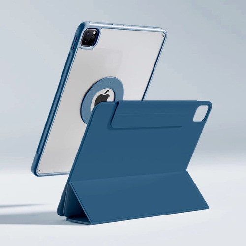 Funda Para iPad Air 4th 5th 10.9 M2 Smart Cover 2 En 1 Folio Color Azul Marino