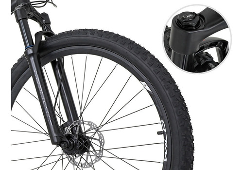 Imagem 4 de 7 de Bicicleta Absolute 12v Wild 29 Preto E Cinza Suspensão Ar