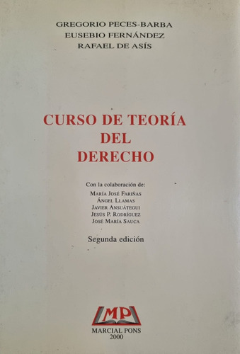 Curso De Teoría Del Derecho Rafael De Asís 