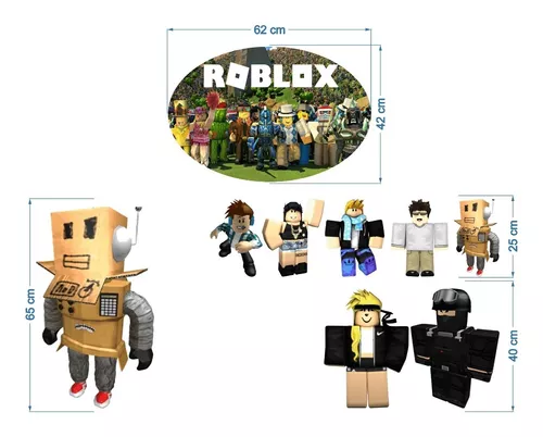 Elipse De 62x42cm Festa Infantil Roblox Feminino