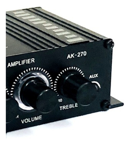Mini Amplificador De 2 Canais, Som Limpo, Poderoso E Portáti
