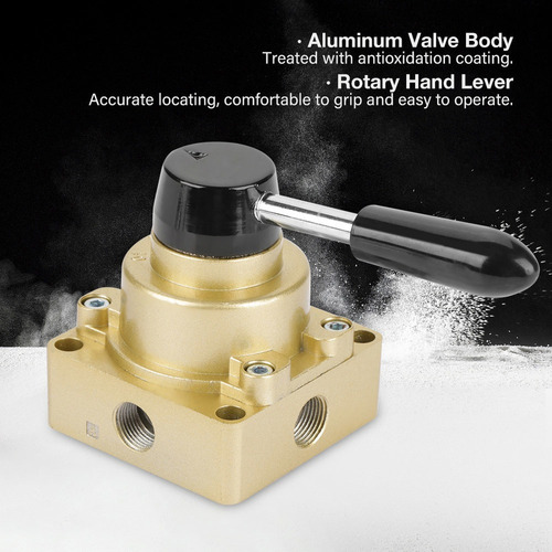 Hv-03 G3/8 3 Posiciones 4 Vías Control De Flujo De Aire Neum