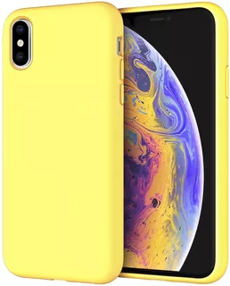 Funda Jetech Para iPhone X/iPhone XS 5,8 (amarillo)