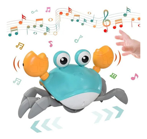 Baby Crab Crawling Toy With Music And Led 2024