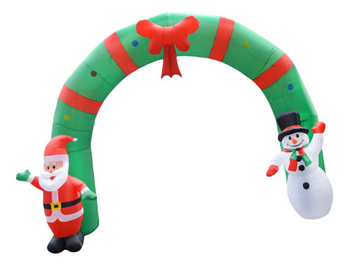 Arco De Muñeco De Papá Noel Inflable Iluminado Arco De