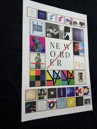 Poster New Order Power Vinil Movement Technique Low-life Get