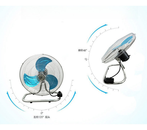 Ventilador 3 En 1 De Piso Pared Pedestal 3 Aspas Color Negro