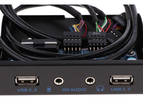 Conector Usb 3.0 De 9 Pines A 2 Puertos Y Cable De 3,5