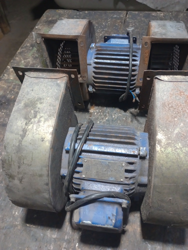 Motor Doble Eje Con Turbina Y Caracol Trifasico (Usado)