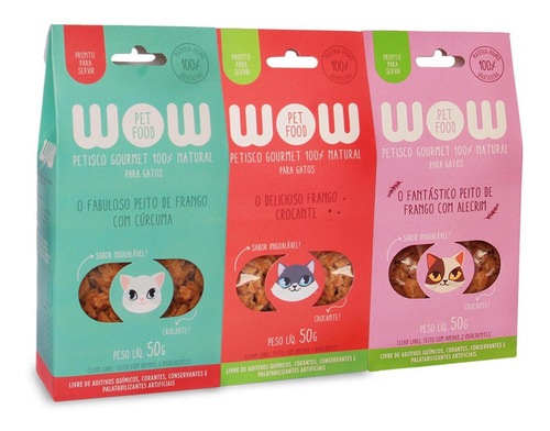 Kit De Petiscos De Frango Para Gatos Wow Pet Food