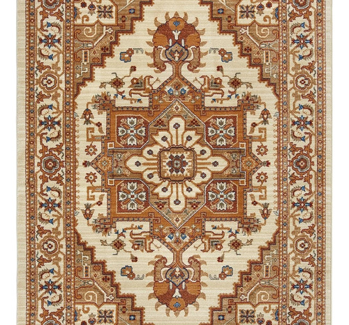 Alfombra Turca 20% Lana 150x240 Cm Beige Estilo Persa