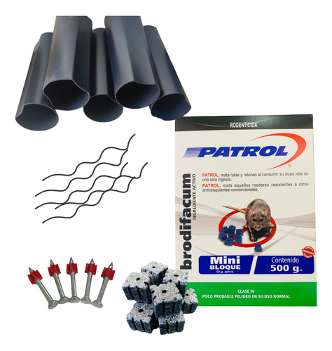Kit Desratización Patrol Mini 500gr Todo Listo Para Usar (5)