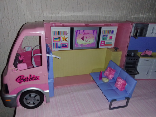 Barbie Bús De Fiesta Con Bañera Para Muñecas (para Reparar) (Usado)
