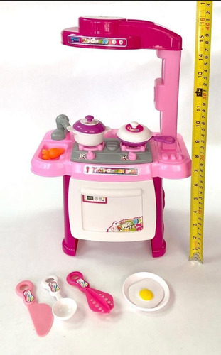 Cocinita Cocina De Juguete Para Niñas Con 19 Accesorios