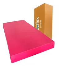 Comprar Colchão Solteiro Hospitalar Vácuo 88x188x17 Densidade 33 Preto Capa Rosa Impermeável