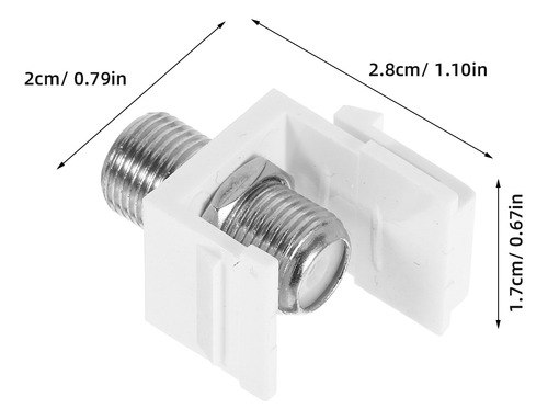 Adaptador De Cable Rg6 Tipo F Hembra A Hembra, 6 Piezas