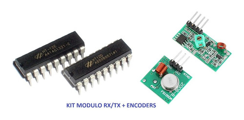 Kit Encoder Ht12e Decoder Ht12d Para Módulos Inalambricos Rf