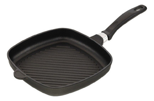 Bifera Grill Amt Gastroguss 28x28 cm, antiaderente alemão, cor preta