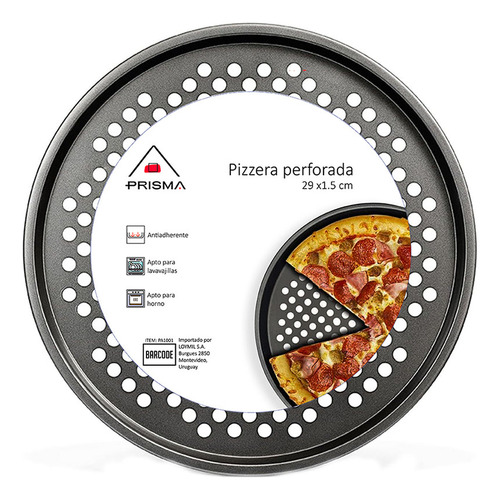 Pizzera Redonda Perforada 29x1.5 Cm, Prisma