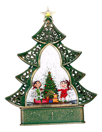 Caja Musical De Navidad Con Luces Brillantes Y Duende