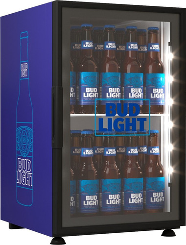 Cooler Budlight Bajo Cero Para Cervezas Color Azul