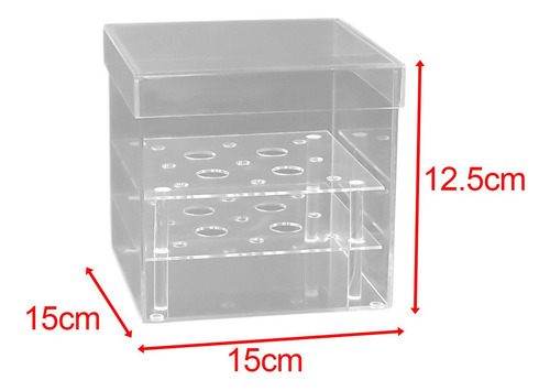 Caja De Flores Titular De De Mesa 15x15x12.5cm 9agujeros