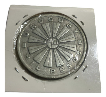 Moneda Uruguay 1000 Pesos Plata Año 1969 Fao