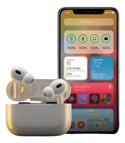 Auriculares Inalámbricos Pro3 Compatibles Con iPhone Android Auriculares Bluetooth Oem Mfdf R30 In-ear I8 inalámbricos c/estuche de carga para Tws Pro3 blanco