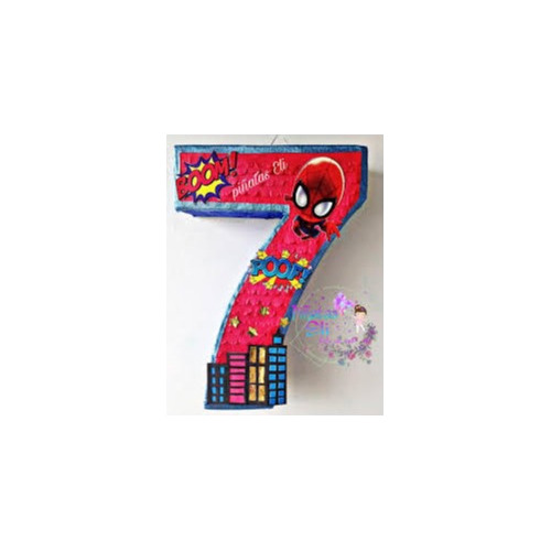 Piñata De Cumpleaños Y Fiestas Spiderman Nº7 Rojo