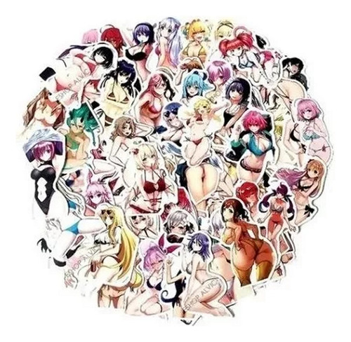 Stickers 50un Pegatina Nena Chica Sexy - Notebook Anime