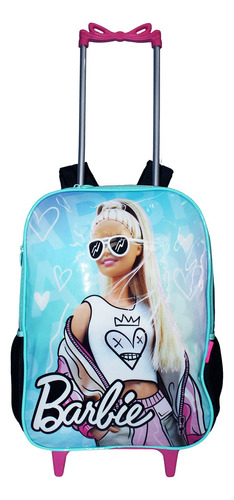 Mochila De Rodinha  Barbie Chenson Grande Aula Esolar