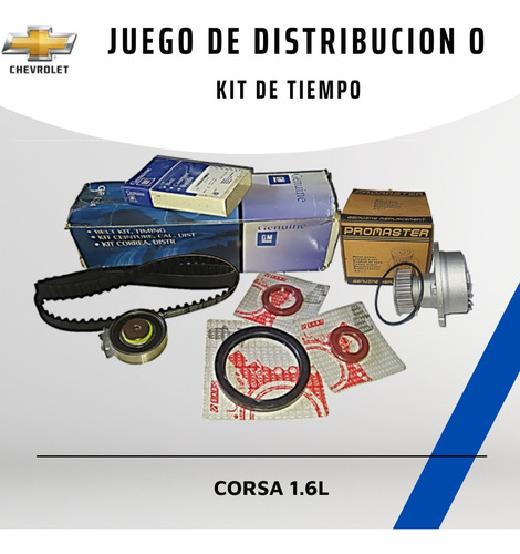 Kit De Tiempo Chevrolet  Corsa 1.6 Con Bomba De Agua 