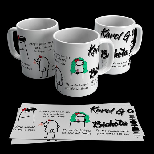 Kit 11 Plantillas Tazas Flork Canciones De Amor Enamorados B