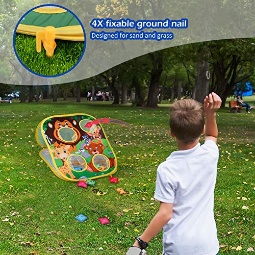 Animal Bean Bag Toss Game Toy Juego De Lanzamiento Al A...