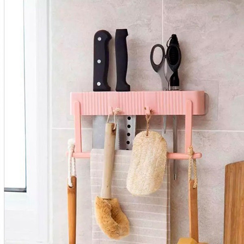 Imagen 1 de 5 de Organizador De Utensilios Para Pared Con Adhesivo