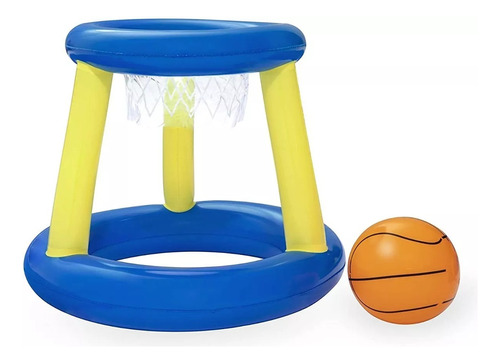  Juego Basquet Flotante Con Pelota Para Pileta Bestway 61cm