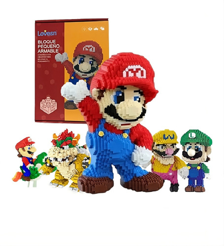 Figura Armable Mario Bros Bloques De Construcción 2497