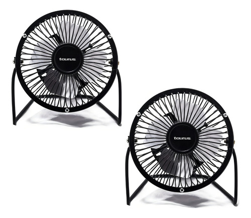 Combo 2 Ventilador Portatil Escritorio 4 Pul 10cm Usb