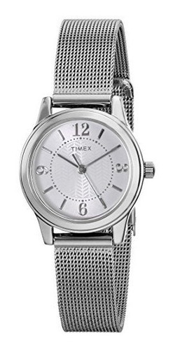 Reloj Mujer Acero Inoxidable Malla Timex Getcurrent Watch.