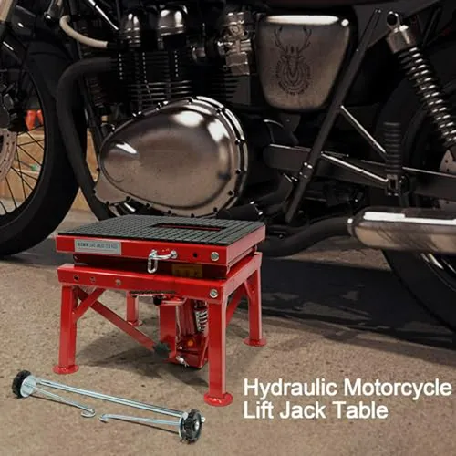 Elevador Hidráulico Para Motocicletas, Garvee 300 Lbs, Portá