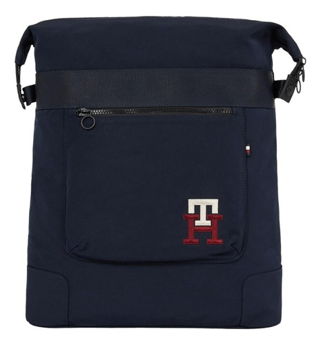 Mochila Tommy Hilfiger Th Accessories 69j9754 410 Mha Color Azul Oscuro Diseño Liso 20l