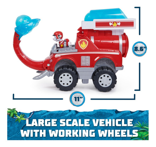Caminhão De Brinquedo Paw Patrol Jungle Pups Marshall Com Pr
